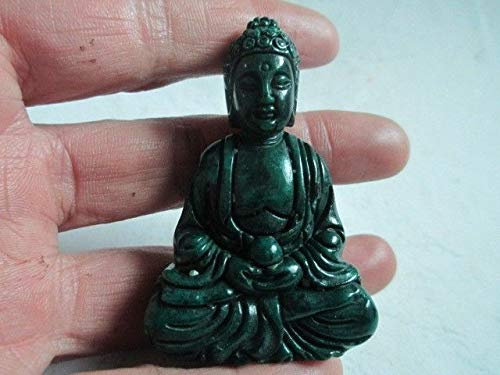 JXUFGYES Manuelle Skulptur aus alter Jade im alten China. Buddha-Statue
