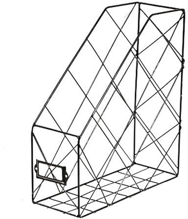 Luminexia Portariviste,Portadocumenti,Portariviste,Portalibro,Porta File a Rete per scrivania,Triangolo Scaffale per Libri in Metallo,per Organizzatore di Libri