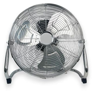 GROWMANIA Ventilador de Suelo y Pared Potente | Ventilador 3 Aspas Aluminio | 90W Potencia | 2 Velocidades | Asa Transporte