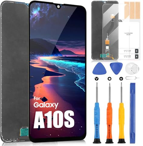 Écran LCD pour Samsung Galaxy A10s A107 SM-A107F LCD Écran Tactile Assemblée Remplacement Écran En Verre Numériseur avec Kit D'Outils De Réparation(Non pour A10 A105)