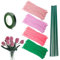 NICKLIN Pfeifenreiniger Pastell 240 Stück Pfeifenputzer zum Basteln,Tulpe Pfeifenreiniger Blumen Set,Pfeifenputzer Biegeplüsch mit 4 Farben DIY Geschenke für Basteln Handwerk Dekorieren(Rosa)