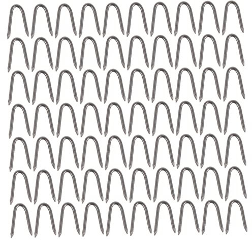 FUNOMOCYA 70stücke U-förmige Eisen-gartenpfahl-nägel Befestigungsnägel Für Rasenbefestigungswerkzeuge Gartenpfahl-u-Nagel Zur Zäunebefestigung