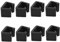 HONMEET 8st Möbelclips Aus Rattan Stühle Im Freien Möbelclip Aus Korbgeflecht Korbstuhl Im Freien Outdoor-möbel Clips Für Gartenmöbel Terrasse Stühle Für Draußen Außenmöbel Black Pp