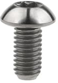 YUANYAO 4 Stücke Titan Schrauben M5x10m 12mm Schraube Bolzen for Disc Bremsscheiben Mountainbike & Rennrad T25 Torx Kopf Fahrrad Dis(Orange,10MM_M5)