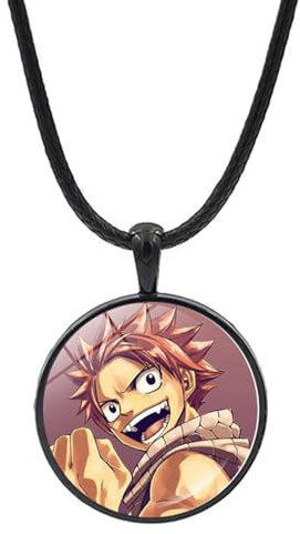 westtrend FAIRY TAIL Anhänger Schwarzes Seil Halskette Zubehör Anime-Schmuck für Close Loved Ones Damen Männer Manga Fans Studenten Kinder