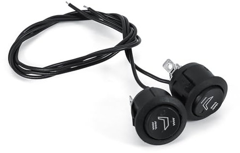 RockVOQRN - Interruptor universal de calefacción de asiento de coche, control de parada alto y bajo para todos los asientos, coches, SUV, camión, autocaravana, barcos, motocicletas, paquete