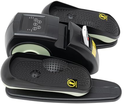 Heimtrainer Pedaltrainer Set Geschwindigkeiten einstellbar leise Beintrainer LCD-Display für Zuhause Senioren Pedal Trainer für Jugendliche (Grün)