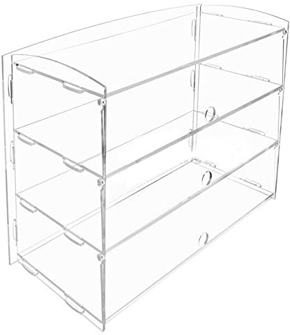 Acryl-Vitrine für Bäckereien, 3 Etagen, Käse, Kuchen, Donuts, Hotdogs