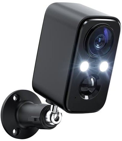 BECAMSO Telecamera Wifi Esterno Senza Fili con Batteria: 2K Telecamera Wifi Interno Visione Notturna Colori - Videocamera Sorveglianza Esternoi Impermeabile IP66 - Storage SD/Cloud
