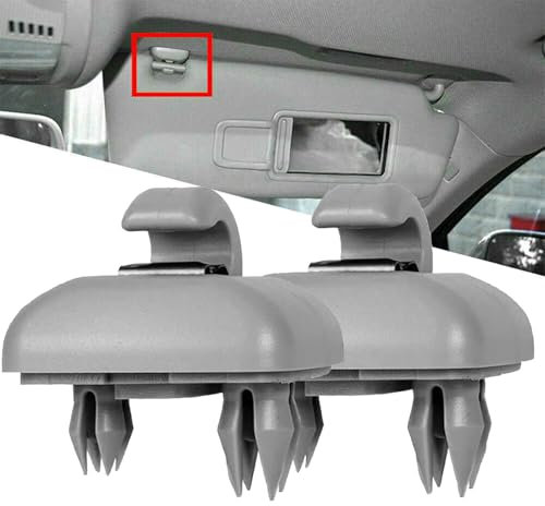 Norhogo 2 supporti per parasole per auto, interior Sun Visor gancio staffa, Sostituzione del Gancio della Staffa del Gancio della Clip del Parasole Automatico Per Audi A3A4LA5A6LQ5Q3