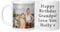 GIFTIMIZED Personalised Upload Your Own Photos Custom Text Coffee Cup Tea Mug | British Made | 11oz Spacious Mug | Large Handle Easy Grip | Custom Photo Gift (1 Side Image 1 Side Text)