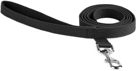1.5M Hundeleine Weiche Baumwollmaterial für Hund Klein & mittelgroße Welpen Hunde Leine Übungsleine & Führleine mit Karabiner hohe Zugfestigkeit geeignet Gehen Joggen Laufen Dog Leash(2,5cm breit)