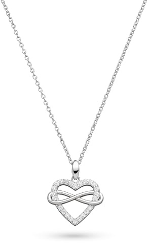 s.Oliver Damen Schmuck – Halsketten und Armbänder aus 925 Silber mit Herz-Infinity Design – Alltagstauglich, Elegant & Zeitlos – Perfekte Geschenkidee
