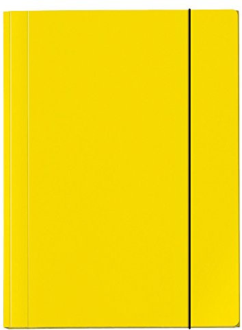 VELOFLEX 4442310 - Sammelmappe Velocolor, DIN A4, Eckspannermappe, Ordnungsmappe, Zeichenmappe, gelb