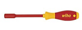 Wiha VDE Steckschlüssel-Schraubendreher Schlüsselweite (Metrisch): 6mm Klingenlänge: 125mm