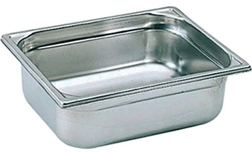 Bourgeat K054 Gastronorm Pan, 2/3, Stainless Steel, 8.7 L, 354 mm Length x 325 mm Width x 100 mm Deep