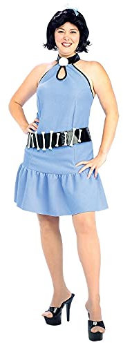 The Flintstones Betty Rubble Kostüm und Perücke, blau, Mehr