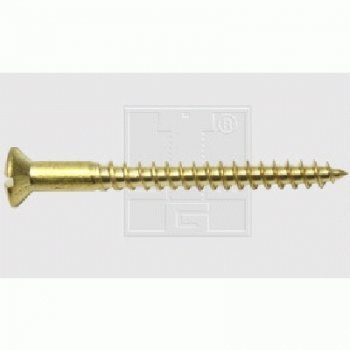 SWG Holzbauschraube Linsenkopf Messing-Blank DIN 95 4 X 40 8 Stück