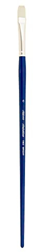 Silber Pinsel bristlon Bright Langer Griff Pinsel, synthetische Borsten, Cobalt Blau, Größe 6