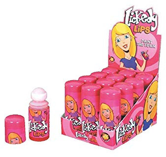 Freekee Lickedy Lips | Zungenroller mit Flüssigbonbon mit Fruchtgeschmack | 12 Zungenroller im Tray | 1er Pack (12 x 80 g)