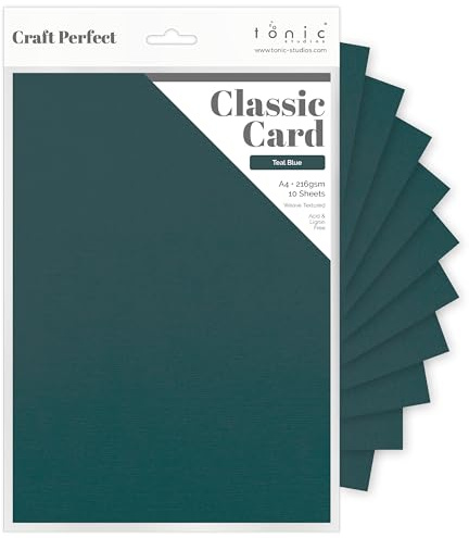Craft Perfect Card A4, Teal Blue