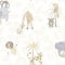 Holden Decor Make Believe Jungle Friends Neutral Wallpaper 12540 - Kids Childrens