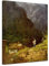 Bilderdepot24 Bild auf Leinwand | Carl Spitzweg Tiroler Mauthaus in 90x120 cm als Wandbild | Wand-deko Dekoration Wohnung alte Meister | NEU-180202-90x120-tm