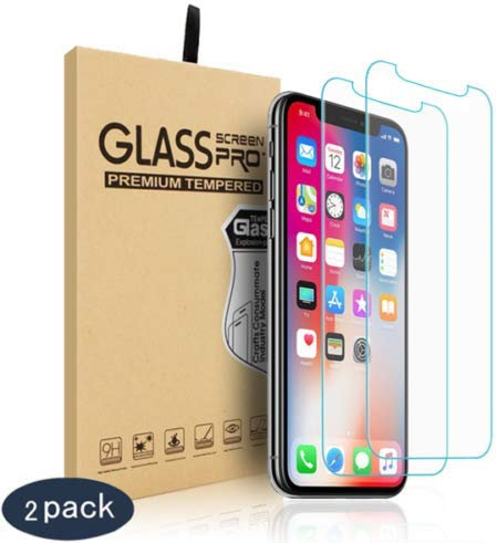 CSL-TECH 2-Pack Tempered Glass Film Scratch-Resistant Anti-Shatter Screen Protectors for Apple iPhone XR and iPhone 11 (6.1 inch)