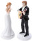 Romantic Guitar Bride and Groom Cake Topper Elegant Cake Topper Figurine Wedding Decoration Figurine Resin