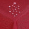 Tischdecke Stoff Damast Leinen-Optik Jacquard mit Fleckschutz rund 170 cm Rot