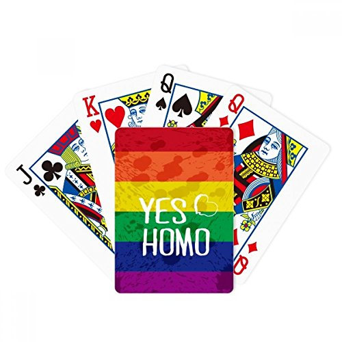 Yes Homo LGBT Rainbow Love Poker Playing Magic Card Fun Brettspiel