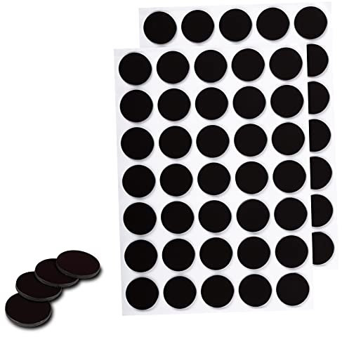 WINTEX Magnetplättchen - Set mit 70 Magneten - Rund, Extra Stark & Selbstklebend - Magnet Durchmesser 18 x 1,5 mm - Selbstklebende Mini Magnete zum Kleben und Basteln in Schwarz