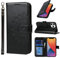 ELTEKER Handyhülle iPhone 11 Pro Max, Hülle iPhone 11 Pro Max Klapphülle, [3 Kartenfächer] [Magnet Verschluss] Eleganter Prägung Schutzhülle Ledertasche Handyhülle für iPhone 11 Pro Max, Schwarz