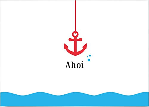 Discordia - CL011 - Postkarte, Maritim, Anker, Ahoi, DIN A6