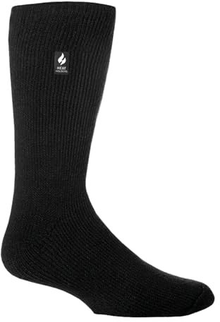 HEAT HOLDERS - Mens & Womens 2.3 Tog Original Thermal Socks | 3 Sizes | Thick Warm Fluffy Insulated Socks for Winter | Ideal for Raynauds (4-8, Black)