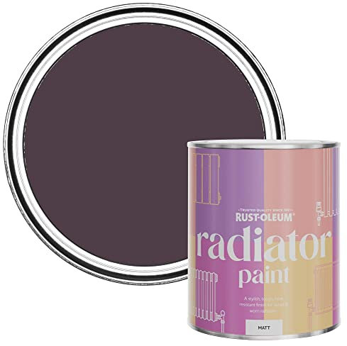 Rust-Oleum Dark Purple Heat Resistant Radiator Paint in Matt Finish - Mulberry Street 750ml (SHDRCT1172)
