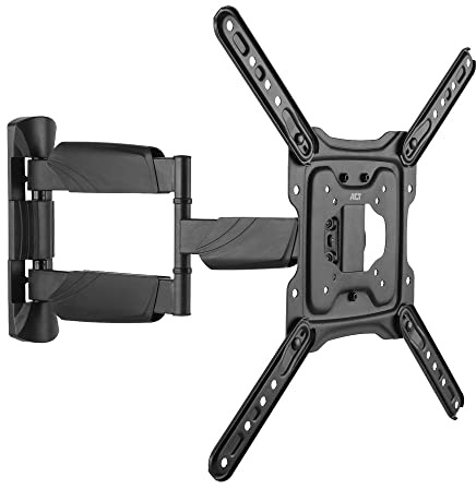 ACT Fernsehhalterung Wand Schwenkbar für 23-55 Zoll, Max VESA 400x400mm, TV Wandhalterung inkl. Kabelmanagementsystem, Belastbarkeit Max. 35KG – AC8354