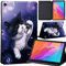 Huawei MediaPad M5 Lite 10 10.1 inch Cover Case Slim Lightweight Trifold Stand PU Case Cover Auto Sleep/Wake for Huawei MediaPad M5 Lite 10 10.1 Inch 2018 Release Tablet (black cat)