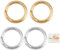 Beebeecraft 300 Stück 2 Farben 5 mm Offene Biegeringe 18K Gold & Sterling Silber Überzogene Schmuckherstellung Biegeringe Für Schlüsselanhänger Halskette Armband Reparatur