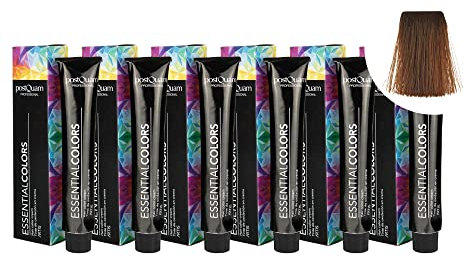 PostQuam - Pack de 6 Tintes de Peluqueria Profesional de Elevado Poder Cubriente | Tinte Permanente 100% Cobertura de Canas Garantiza Color Natural Uniforme y Duradero - Más de 90 Colores Disponibles