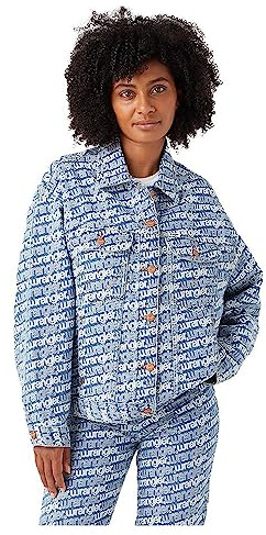 Wrangler Women's Jumbo Trucker Denim Jacket, Mr Wrangler, M