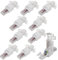 SeKi 10 conectores de red RJ45 sin herramientas CAT 6 UTP aptos para cables de colocación y cables de conexión; enchufe LAN para cable de red Toolless compatible con CAT5, CAT7, CAT6a, DSL