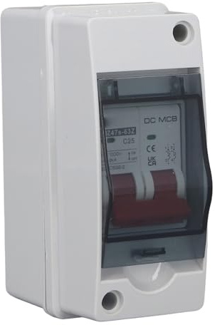 Solar Leistungsschalter IP65 Wasserdichter DC Leitungsschutzschalter 2P 1000V 25A 6KA Solar DC Leistungsschalter DIN Schienen DC Trennschalter für Photovoltaik PV Trennschalter
