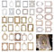 Ylinwtech 40 Stück Spitze Rahmen Scrapbook,Mini Fotorahmen Scrapbooking,Scrapbook Sticker Fotorahmen,Für Diy Vintage Papier Journaling Scrapbook Scrapbooking Zubehör