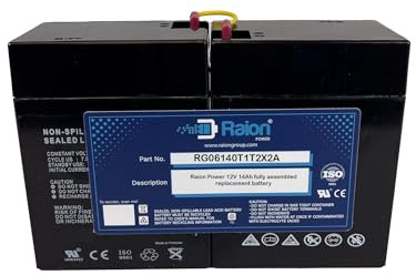 Raion Power Compatible Replacement 12V 14Ah Solar Electric Fence Battery for Parmak 902, MAG12SP, and MAG12 SP RG06140T1T2X2A