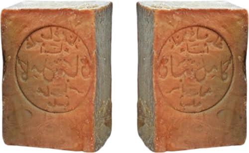 2x Original Aleppo Seife 50% / 50% Olivenöl/Lorbeeröl - PH Wert 8 - Testurteil: SEHR GUT