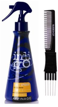 yper Affinage Indigo Salt Spray Volumising Texturizer (8.5 oz) with Teasing Comb Pack 1