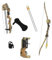 BSW-Flitzebogen Recurvebogenset - 20 lbs, für Kinder 8-14 Jahre, Anfängerbogen Set wählbar (Autumn Camo)