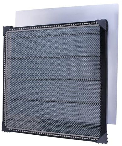 GIVIHGETI Laser Wabentisch 500mm x 500mm Arbeitstisch für für Schnelle Wärmeableitung und Desktop-Schutz, Laser Graviermaschine Zubehör Honeycomb 19.7 x19.7 zoll für Laserschneider und Laser Gravierer