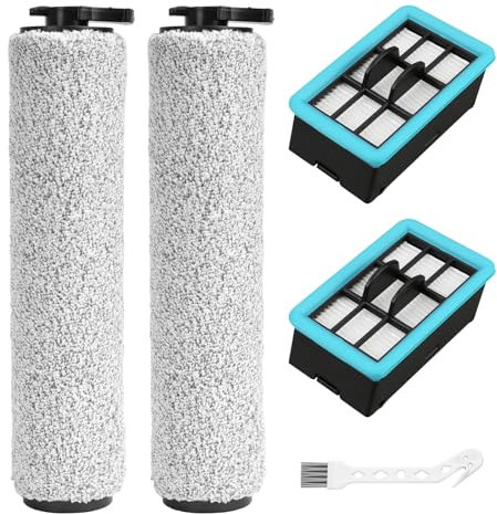 RONGJU 3831 Brosses et filtres de rechange pour aspirateur Bissell Crosswave Hard Floor Expert 3831 HF2 3845 3847 3848 pour Bissell Crosswave Hard Floor Expert Vacuum 3831 HF2 3845 3847 3848 pour